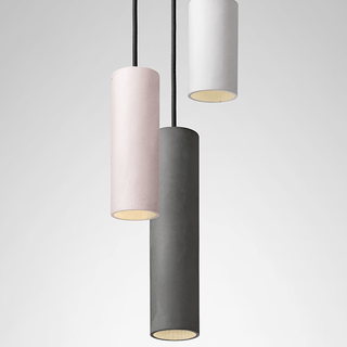 CONCRETE CYLINDER PENDANTS TALL - DYKE & DEAN