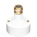 CONDUIT BRASS CABLE GLAND WHITE - DYKE & DEAN