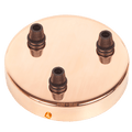 COPPER 3 WAY CEILING ROSE - DYKE & DEAN