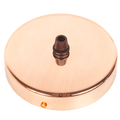 COPPER SINGLE CEILING ROSE - DYKE & DEAN