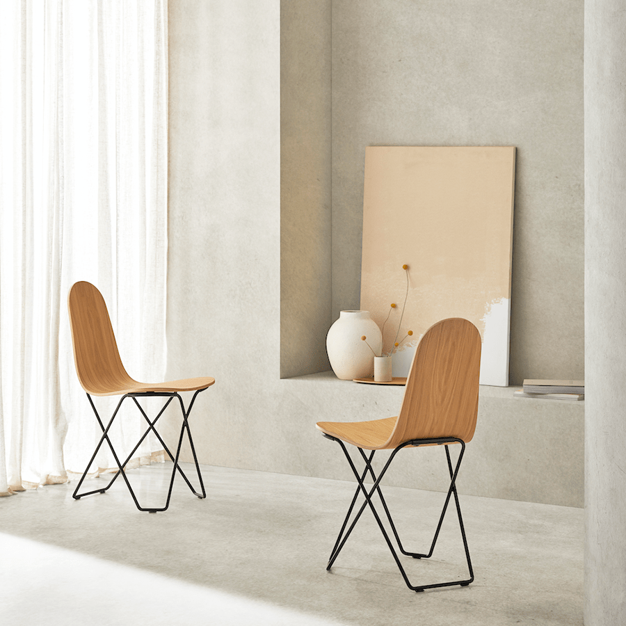 CUERO CACTUS WOODEN DINING CHAIR - DYKE & DEAN