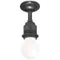 DARK BRASS FIXED EXTENDED E27 WALL BULB HOLDER - DYKE & DEAN