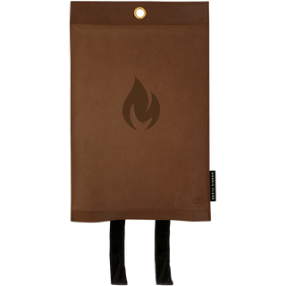 DARK LEATHER FIRE BLANKET - DYKE & DEAN