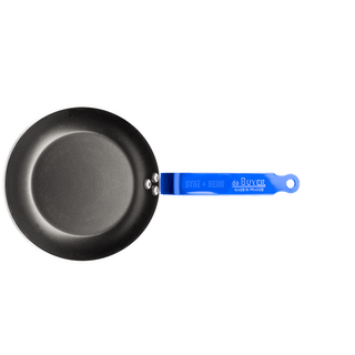 DE BUYER CHOC FRYING PANS BLUE HANDLES - DYKE & DEAN