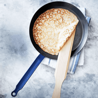 DE BUYER CHOC FRYING PANS BLUE HANDLES - DYKE & DEAN