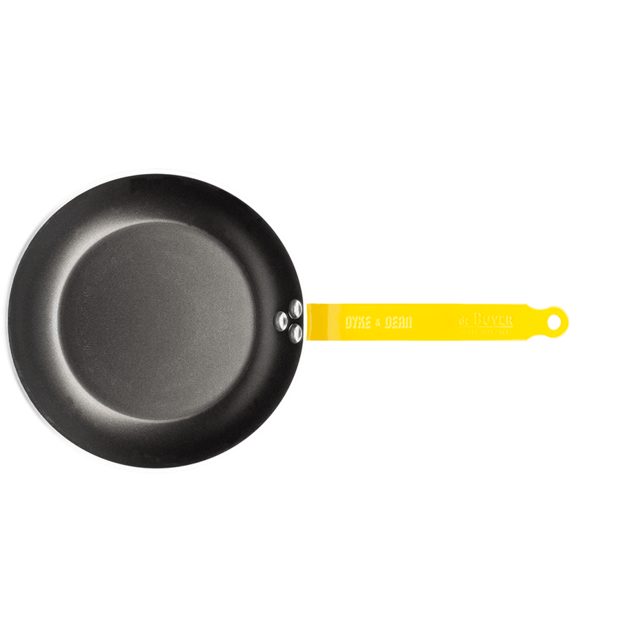 DE BUYER CHOC FRYING PANS YELLOW HANDLES - DYKE & DEAN