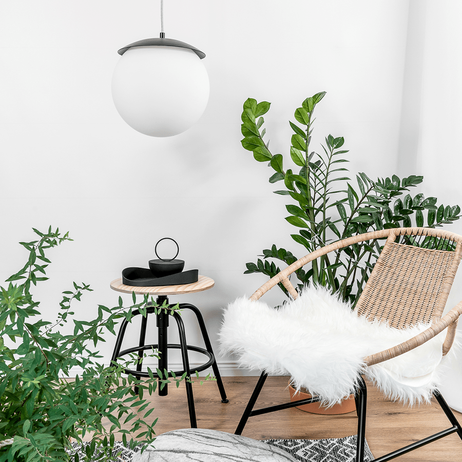 DISC GLOBE OPAL PENDANT 300mm - DYKE & DEAN