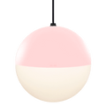 DOME CAPPED OPAL GLOBE PENDANT BESPOKE COLOUR 200MM - DYKE & DEAN