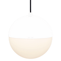 DOME CAPPED OPAL GLOBE PENDANT WHITE 200MM - DYKE & DEAN