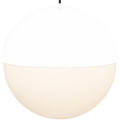 DOME CAPPED OPAL GLOBE PENDANT WHITE 600MM - DYKE & DEAN