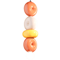 DONUT CERAMIC LARGE STACKED PENDANT LAMP - DYKE & DEAN