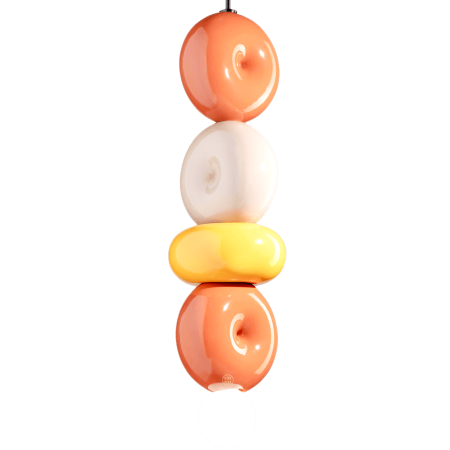 DONUT CERAMIC LARGE STACKED PENDANT LAMP - DYKE & DEAN