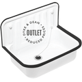 DYKE AND DEAN WHITE ENAMEL SINK OUTLET - DYKE & DEAN