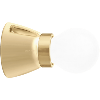 DYKE & DEAN FIXED SOCKET GOLD CERAMIC LAMP - DYKE & DEAN