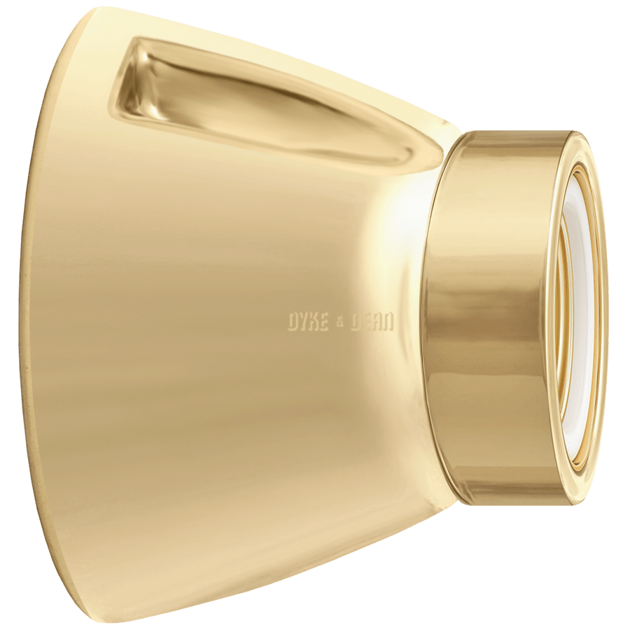 DYKE & DEAN FIXED SOCKET GOLD CERAMIC LAMP - DYKE & DEAN