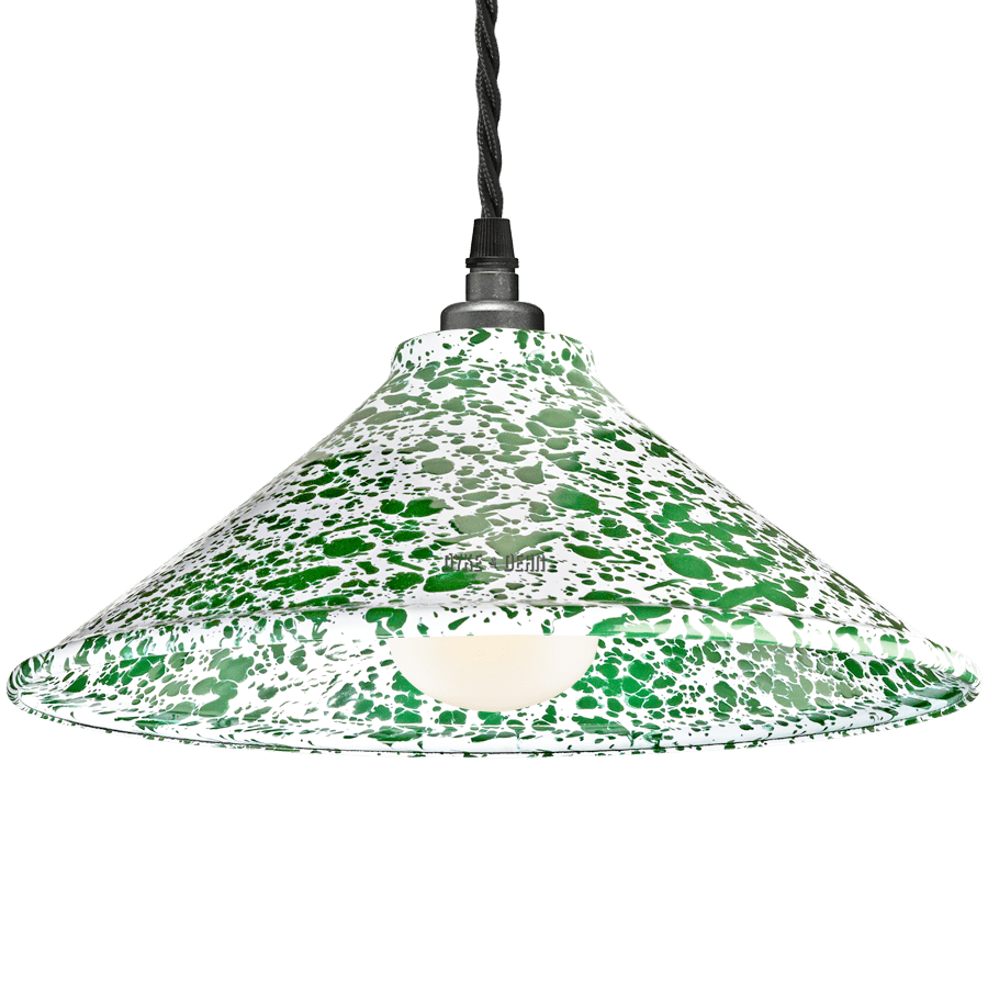DYKE & DEAN SPLATTERWARE SHADE GREEN - DYKE & DEAN