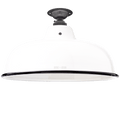 FIXED NECK VENT WHITE ENAMEL SHADE - DYKE & DEAN
