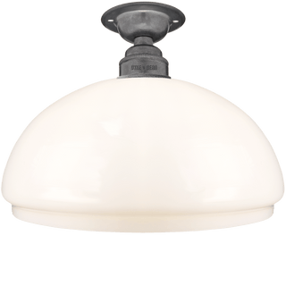 FIXED OPAL DOME GLASS SHADE SMALL - DYKE & DEAN