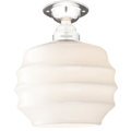 FIXED OPAL RIPPLE GLASS SHADE SMALL - DYKE & DEAN