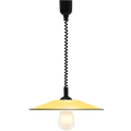 FLAT CUSTARD ENAMEL RETRACTABLE CORD LIGHT - DYKE & DEAN