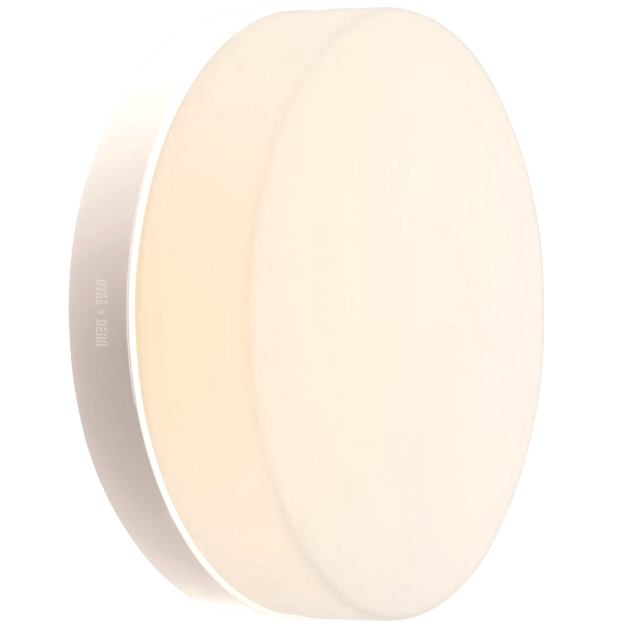 GENERAL OPAL DISC LIGHT WHITE - DYKE & DEAN