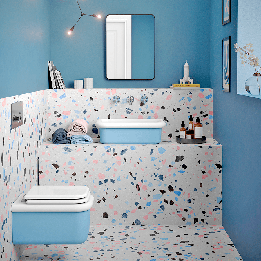 GEORGIAN CORNERS TOILET FLUSH PLATE BLACK - DYKE & DEAN