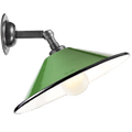 GREEN SMALL CONE SHADE WALL LAMP - DYKE & DEAN