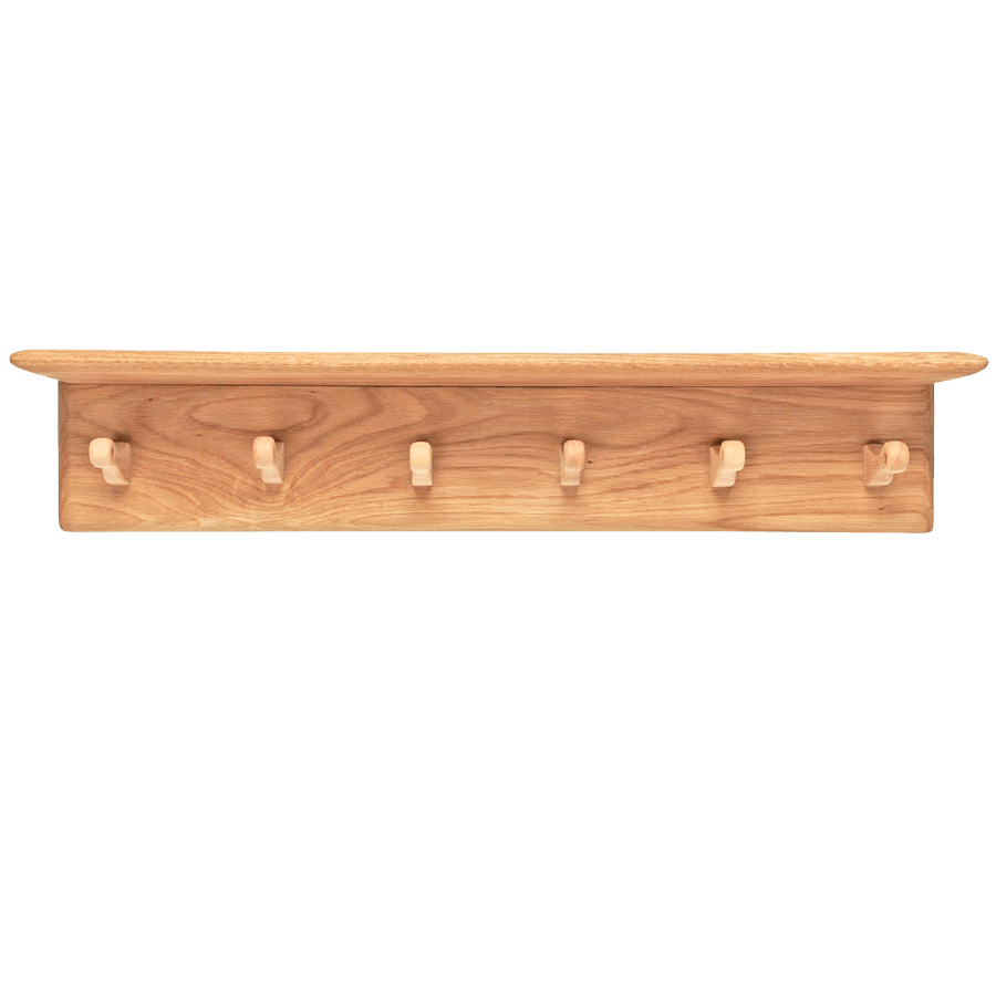 HANGING RACK 6 PEG WITH SHELF - DYKE & DEAN