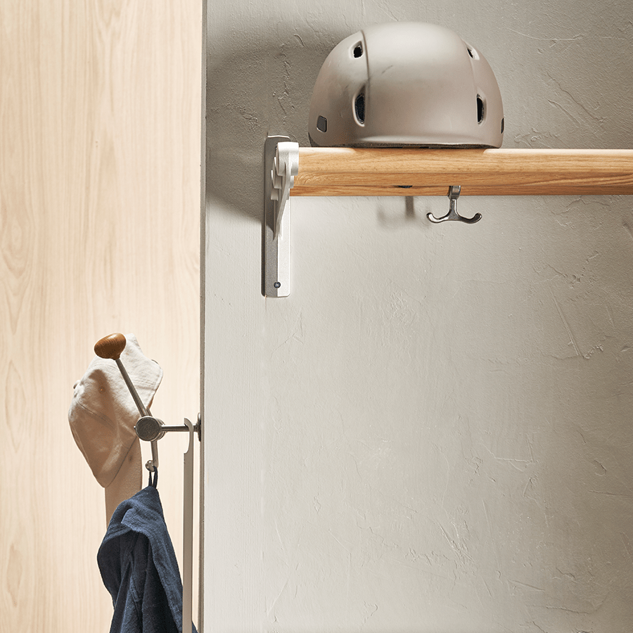 HAT AND SHOE WALL RACK - DYKE & DEAN