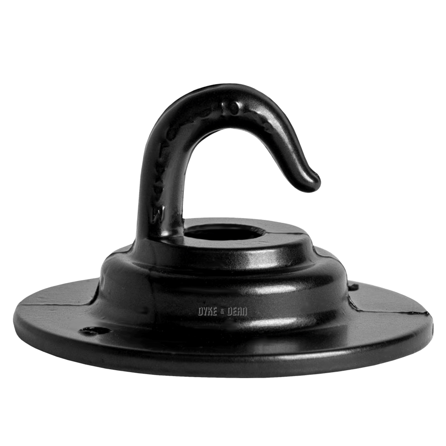 HEAVY DUTY CAST CEILING HOOK BLACK - DYKE & DEAN