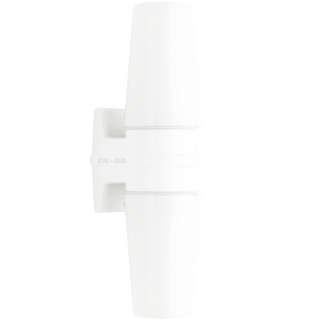 IFO ELECTRIC DOUBLE WHITE PORCELAIN WALL LIGHT - DYKE & DEAN