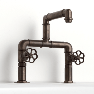 INDUSTRIAL BRIDGE MOUNTED FLOWER TAPS - DYKE & DEAN