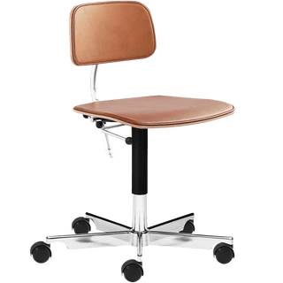 KEVI 2533 OFFICE CHAIR BRANDY LEATHER - DYKE & DEAN
