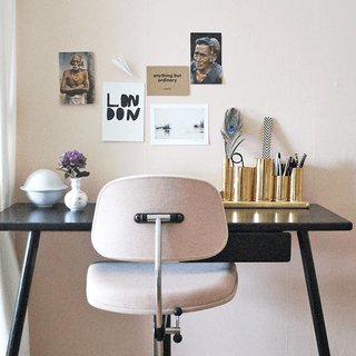 KEVI 2534U OFFICE CHAIR BLACK LEATHER - DYKE & DEAN