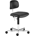 KEVI 2534U OFFICE CHAIR BLACK LEATHER - DYKE & DEAN