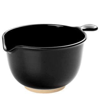 LARGE BLACK MELAMINE MIXING BOWL - DYKE & DEAN