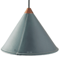 LEATHER CONE LAMP OCEAN BLUE - DYKE & DEAN
