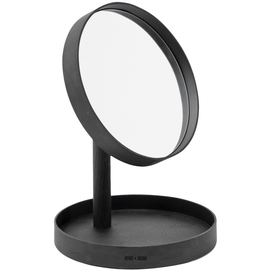 LOOK MAGNIFY MIRROR DARK OAK - DYKE & DEAN