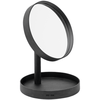 LOOK MAGNIFY MIRROR DARK OAK - DYKE & DEAN