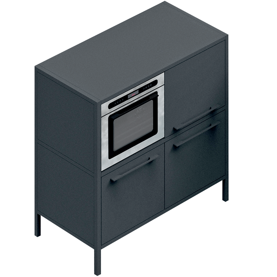 MODULAR KITCHEN UNIT SQUARE DOUBLE - DYKE & DEAN