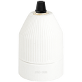 OFF WHITE CERAMIC E40 BULB HOLDER - DYKE & DEAN