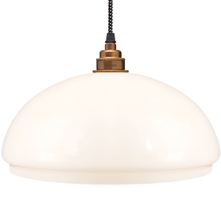 OPAL GLASS DOME LAMP SHADE MEDIUM - DYKE & DEAN