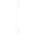 PLASTIC WHITE PEG TUBE BULB DOUBLE MOUNT 500 - DYKE & DEAN