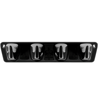 PORCELAIN 4V HOOK PLATE BLACK - DYKE & DEAN