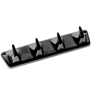 PORCELAIN 4V HOOK PLATE BLACK - DYKE & DEAN