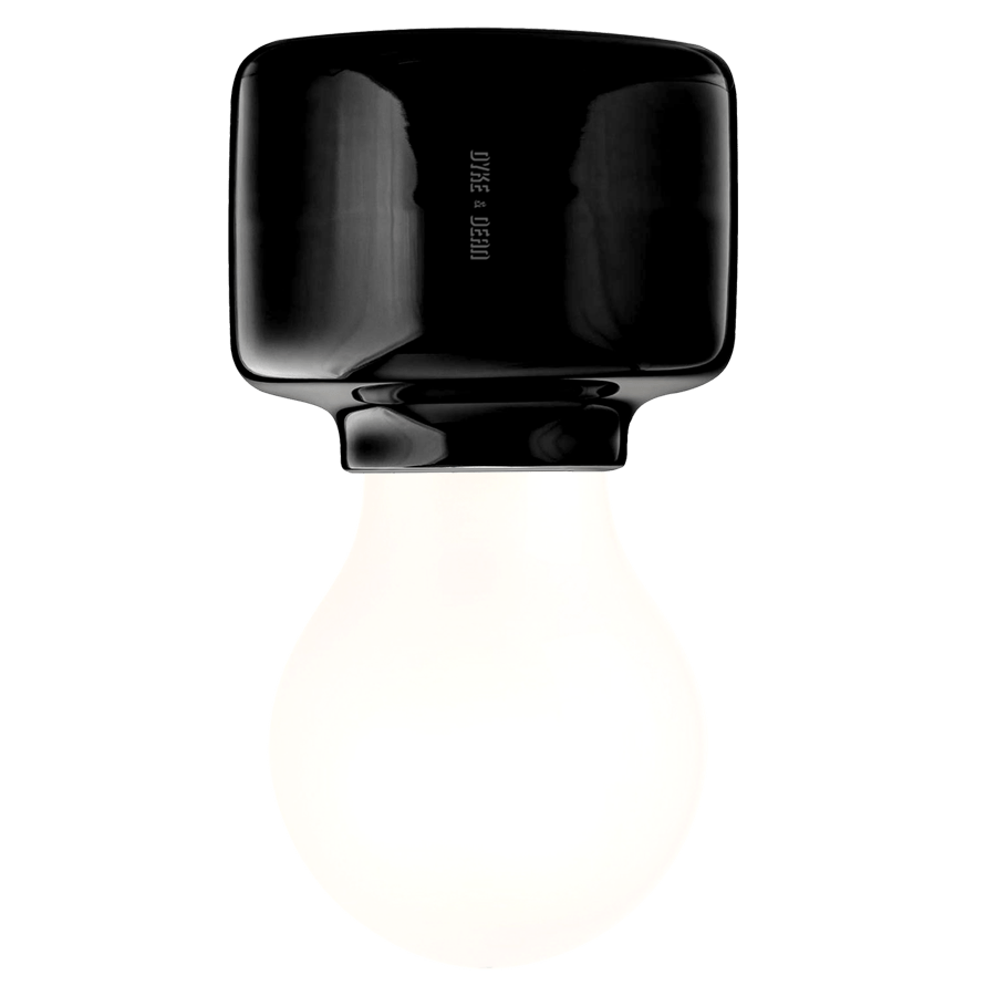 PORCELAIN ROTO WALL & CEILING LAMP - DYKE & DEAN