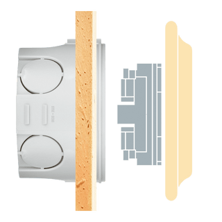 PORCELAIN WALL CABLE GLAND SOCKET CONCHA - DYKE & DEAN