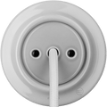 PORCELAIN WALL CABLE GLAND SOCKET GREY - DYKE & DEAN
