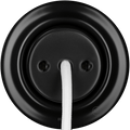 PORCELAIN WALL CABLE GLAND SOCKET MATT BLACK - DYKE & DEAN