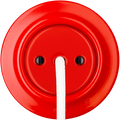 PORCELAIN WALL CABLE GLAND SOCKET RED - DYKE & DEAN